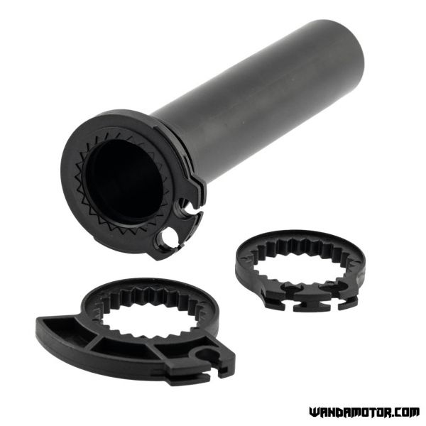 Throttle grip pipe kit universal musta-2